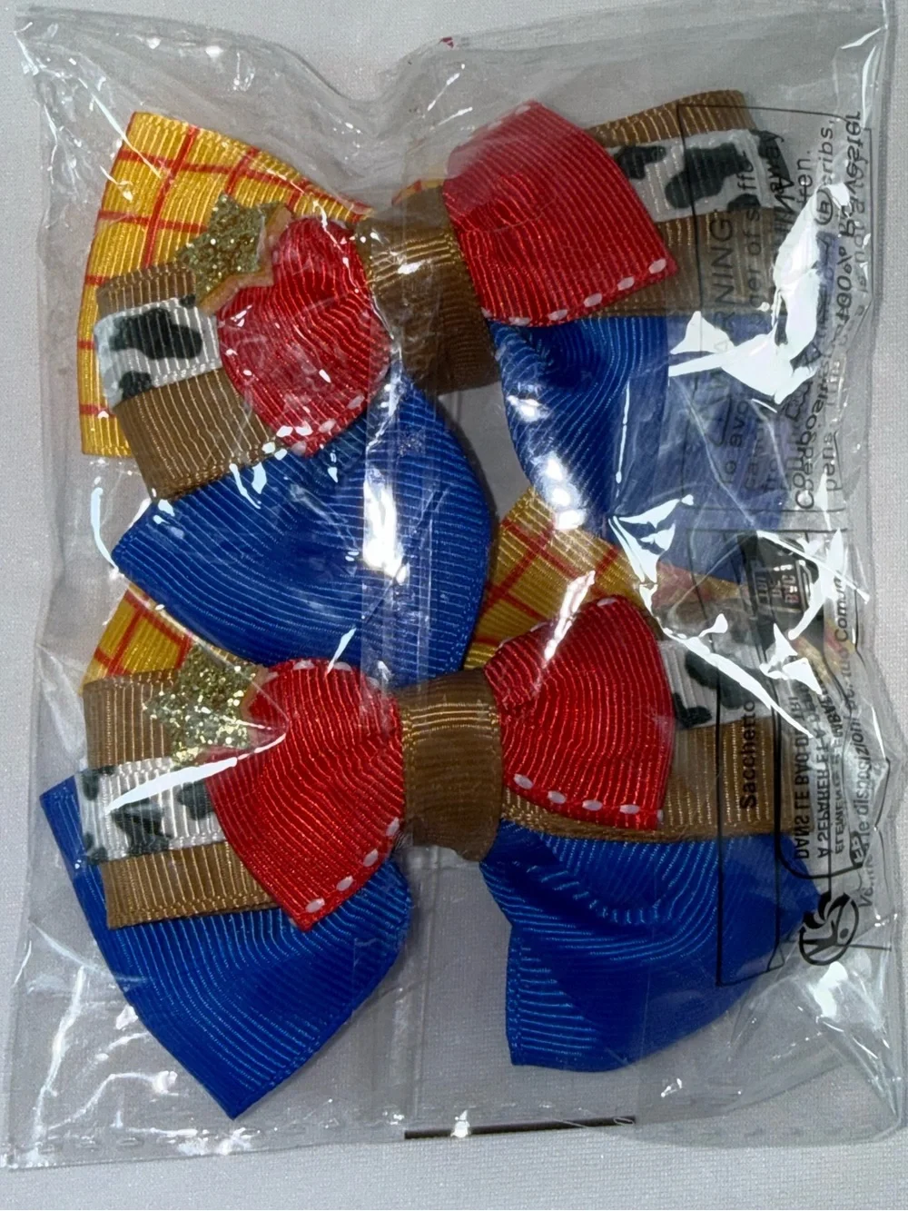 NWT-Toy Story Jessie 2-Piece Hair Bow Clips